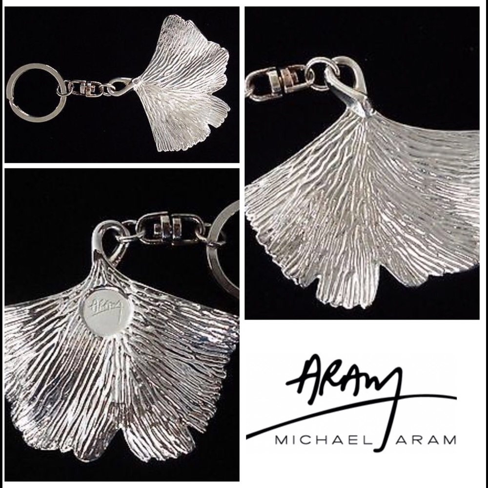Michael Aram Ginkgo Leaf Keychain